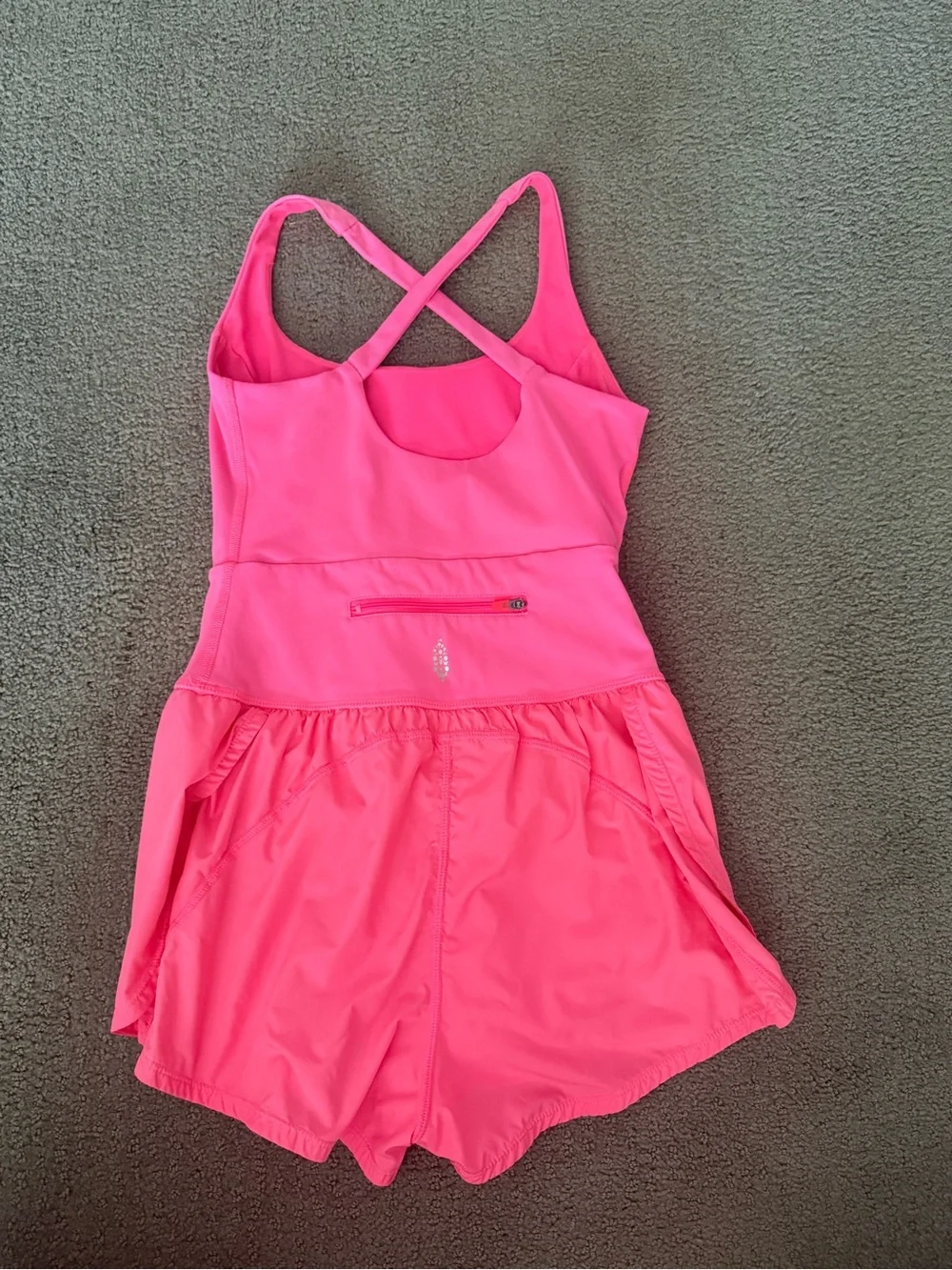 Neon Pink Free People Runsie